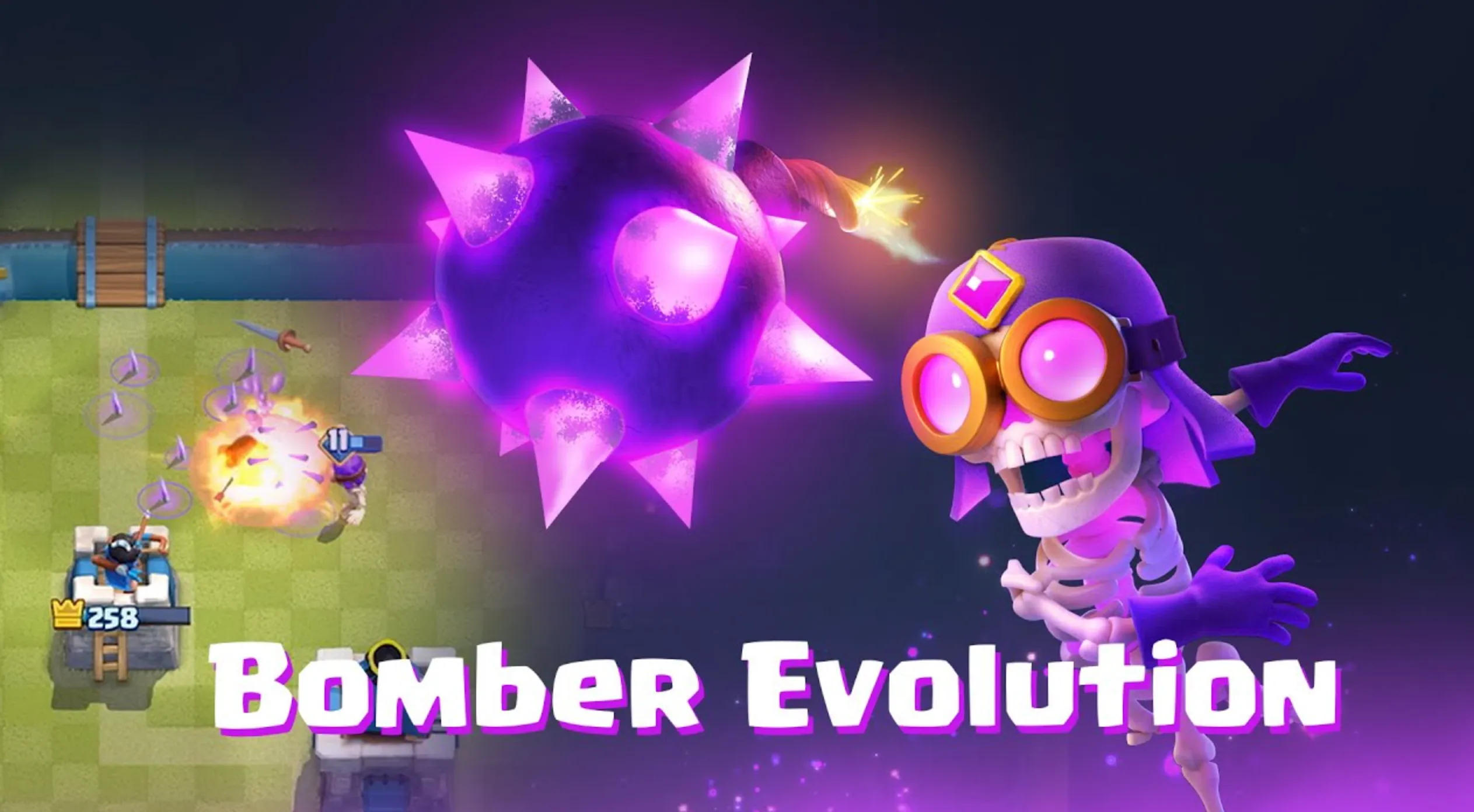 Bomber evolution clash royale